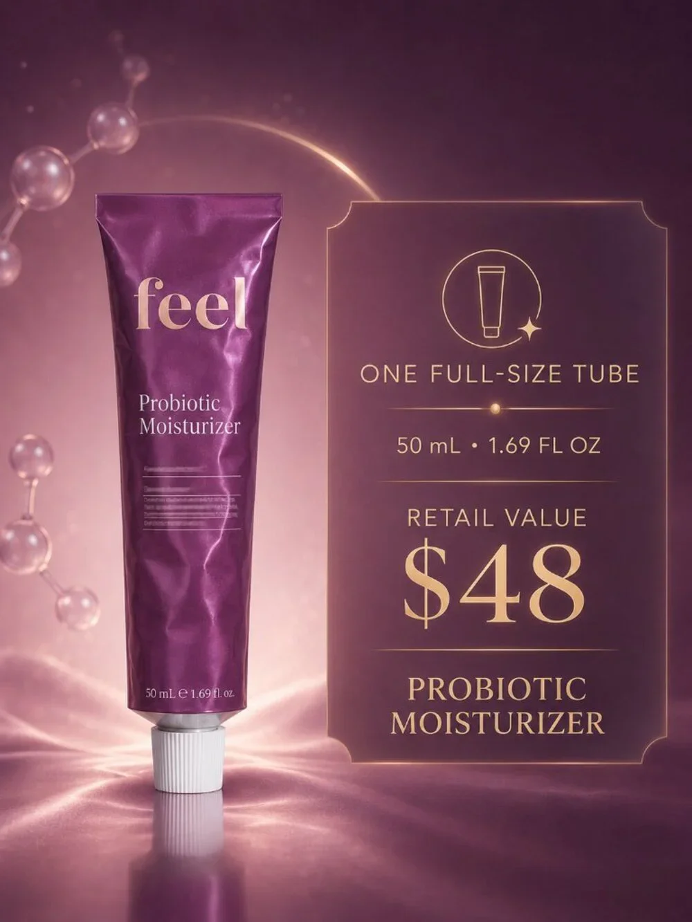Feel Beauty Probiotic Moisturizer 50mL New